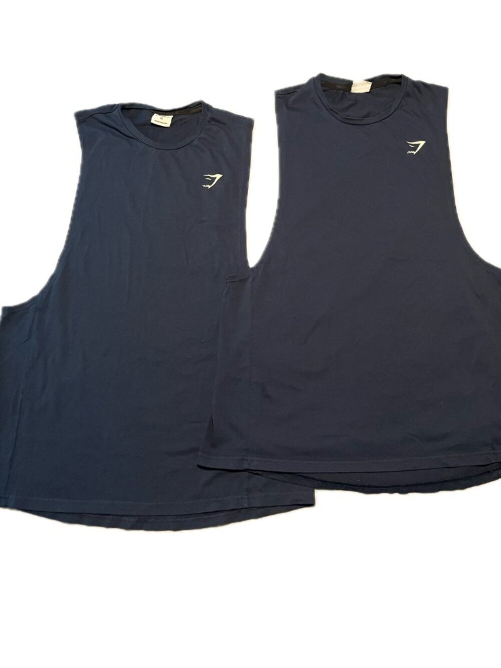 Gymshark Men’s XL Sleeveless Muscle Tank Tops Bundle Navy